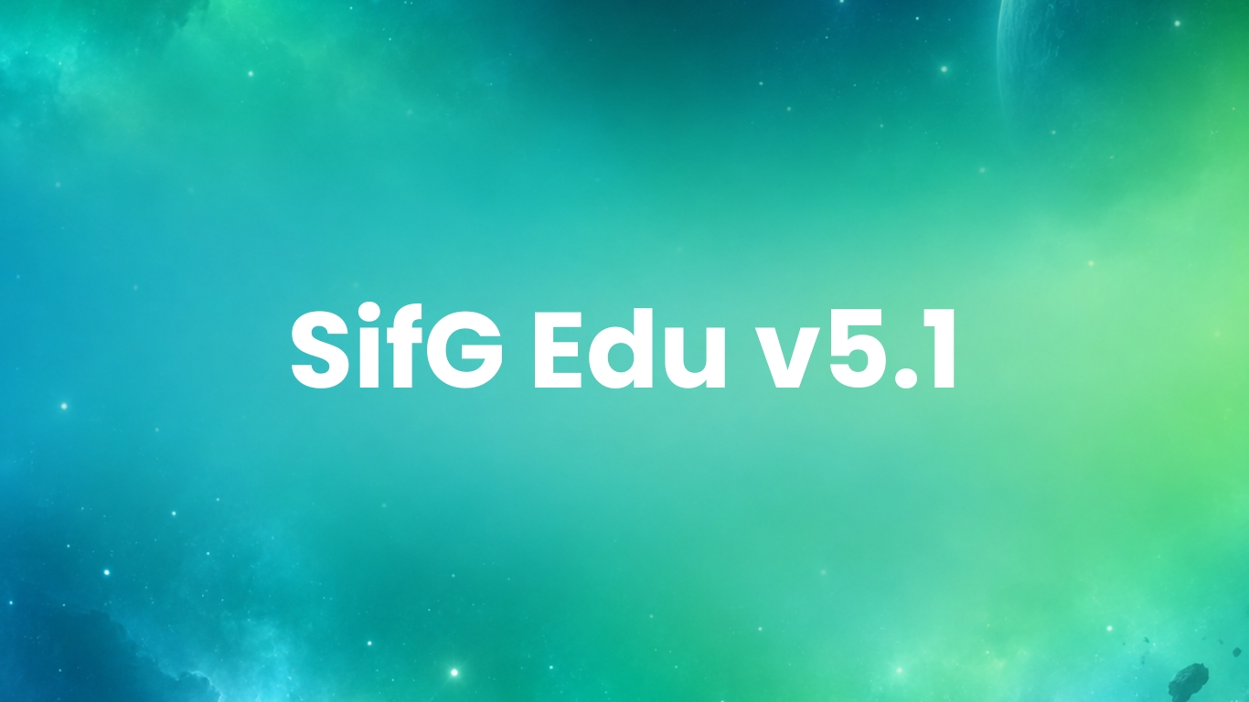 SifG Edu v5.1, una nueva generación de aprendizaje